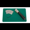 Sample cutter - Convenient tool for seal specimen creation.
A twin blade cutter for easily cutting out a 15 mm wide sample in order to execute a peel test.