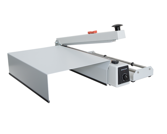 Work table for Sealkid and Eco sealer - The work table facilitates support of your product and enables you to position the bag at same height as the sealing bar. This makes it easier to create a good looking, straight seal. Available in different sizes to match with your size of impulse sealer.  

