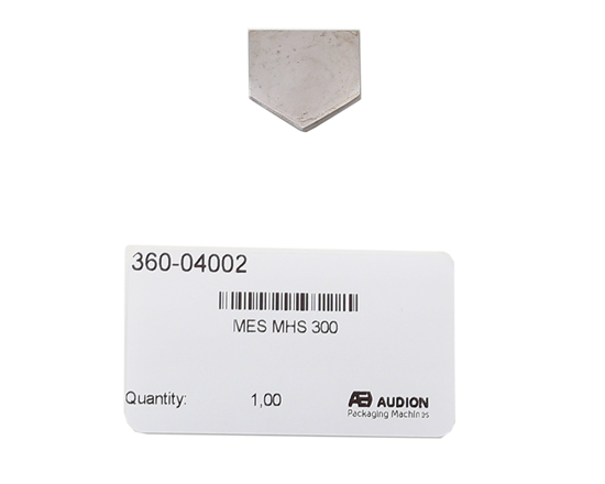 Mes voor 300 MHS - Het tijdig vervangen van het mes op de Audion 300 Medical Heat Sealer (MHS) zorgt voor een optimaal verpakkingsresultaat.
