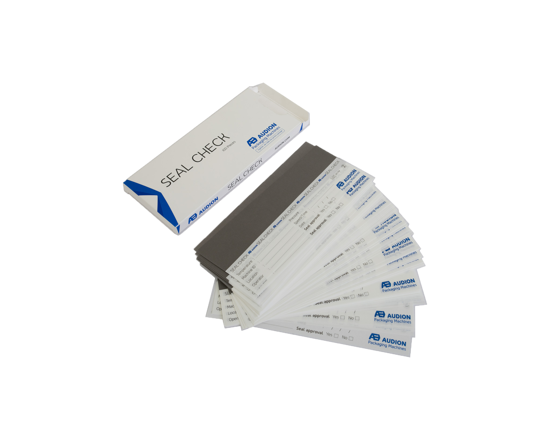 Seal Check Sheets - Visual test for checking seal integrity. The Audion seal check sheets are a convenient aid for quick and easy checks of seal integrity.