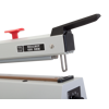 Sealboy Magneta - The flagship under the hand sealers. Robust impulse sealer, equipped with knife and an electromagnet closure which controls both sealing and cooling time to ensure consistent seals independent of the operator. The sealing arm automatically opens after the set sealing time has expired. Top quality worry-free sealer with 3 years guarantee.