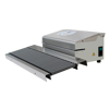 Roller table for Contimed D 660(V)/D 662/ D 666 - The Roller table is ideal to guide the pouches more easily through the validatable rotary sealers (Contimed series). Extra support of the pouches will accommodate to make a straight seal, especially when pouches have more weight (the weight of the pouches will not have a direct impact anymore on the smooth processing of the pouches running through the heating elements when being supported).




