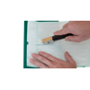 Sample cutter - Convenient tool for seal specimen creation.
A twin blade cutter for easily cutting out a 15 mm wide sample in order to execute a peel test.