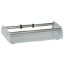 Porte-rouleau de film Rolloflux (léger) - Support de rouleau de film pour placer et dérouler le rouleau de film sur le côté droit de l'Ecosealer ou de la Sealkid. Opération facile lors de l’emballage avec un film tubulaire. Couteau intégré requis. Tirez facilement le film et déroulez le film pour créer vos sacs à la longueur souhaitée.